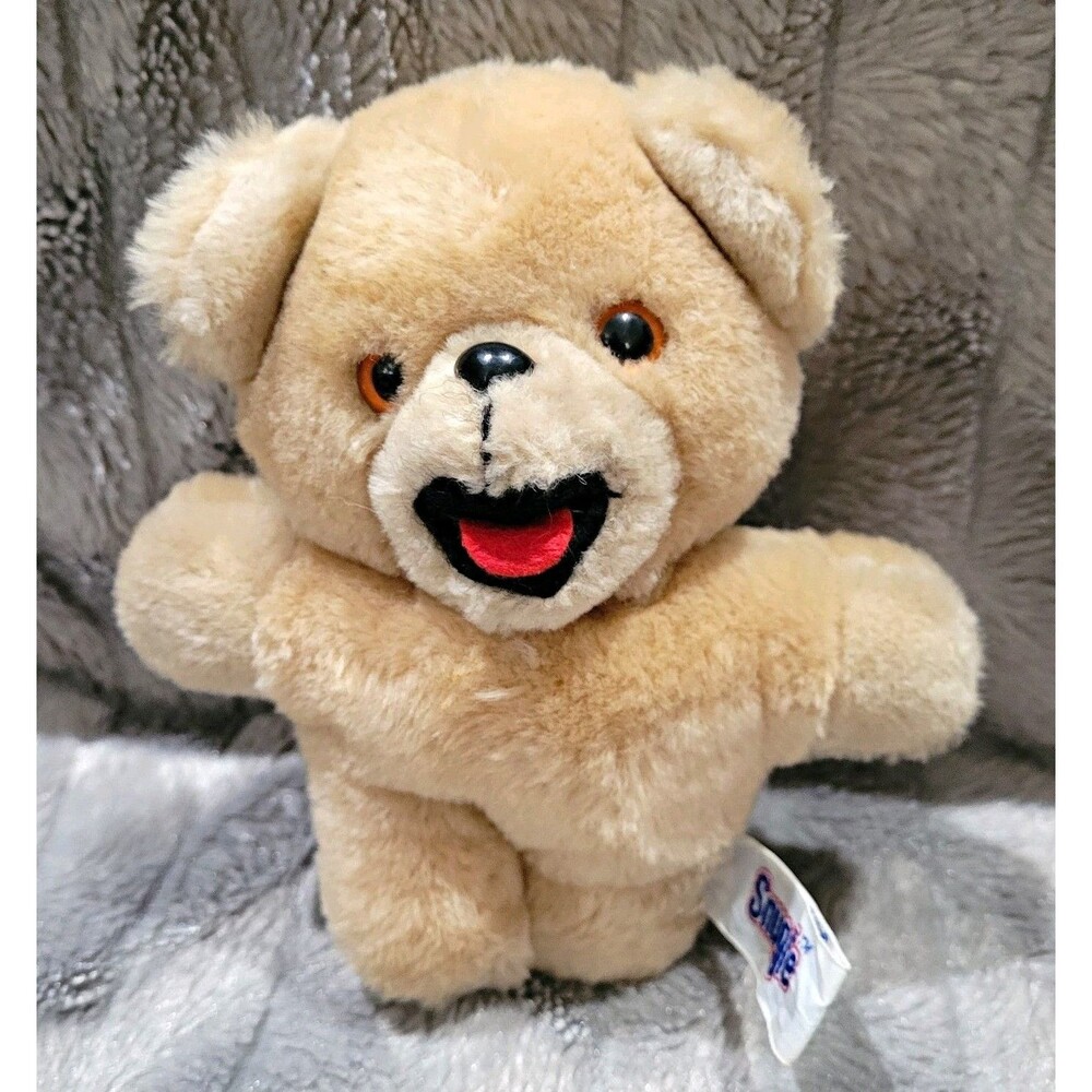 Russ Vintage Snuggle Bear Mascot Teddy Plush Stuffed Toy Made Korea 6.5"